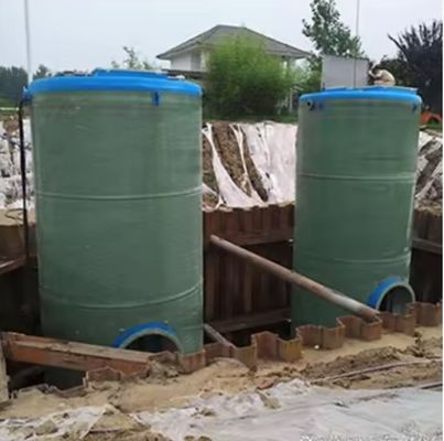Frp GRp Stazione di sollevamento integrata Pompa, raccolta acqua piovana Stazione di sollevamento fogna