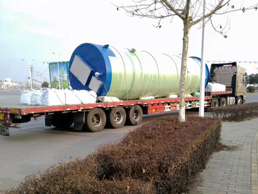 100 m3/h Frp Acqua piovana Acqua di scarico Stazioni di pompaggio prefabbricate Stazione di pompaggio integrata di sollevamento