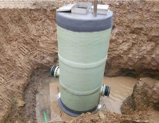 Stazione di pompaggio in FRP industriale e commerciale, PLC di controllo della stazione di sollevamento delle acque reflue