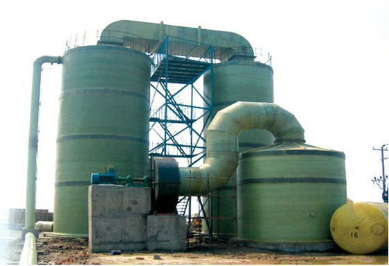Materiale FRP GRP Torre di assorbimento del bromo anticorrosione per l'industria chimica