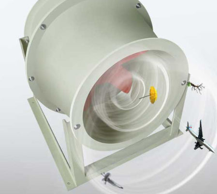Ventilatore in fibra di vetro rinforzato in plastica a flusso inclinato