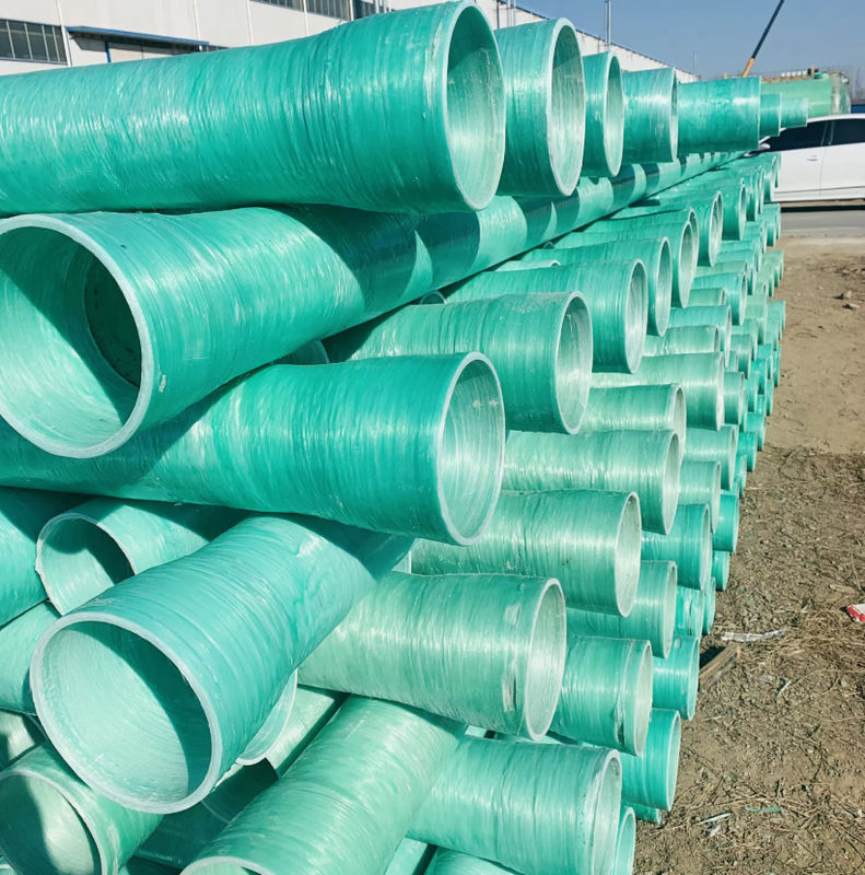 Fibra di vetro Fibra di vetro rinforzata Frp Plastiche Mortaio Tubi Grp Tubo di sabbia Tubo anticorrosione
