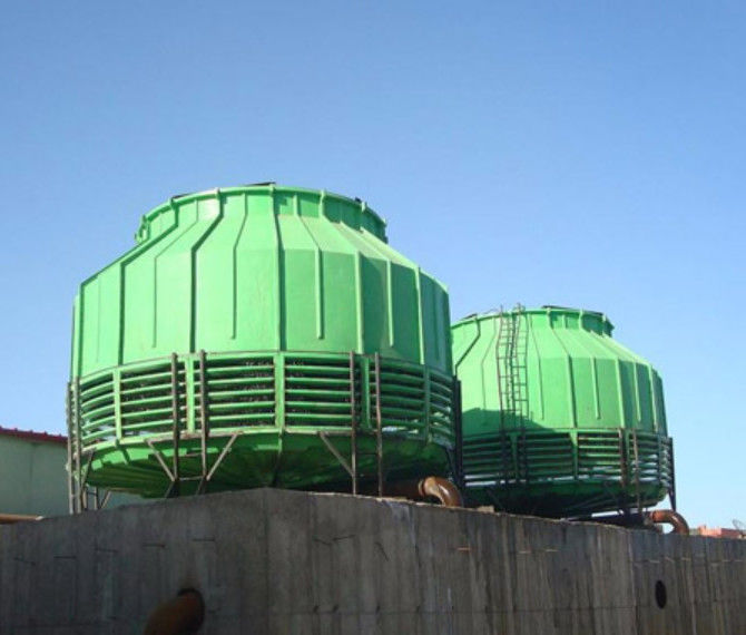Torre di raffreddamento circolare tipo GRP FRP 500-1000 tonnellate Riduzione rapida della temperatura
