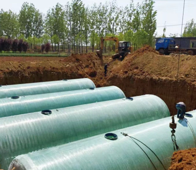 Purificazione dell'acqua FRP Septic Tank Underground Type Domestic Sewage Treatment System