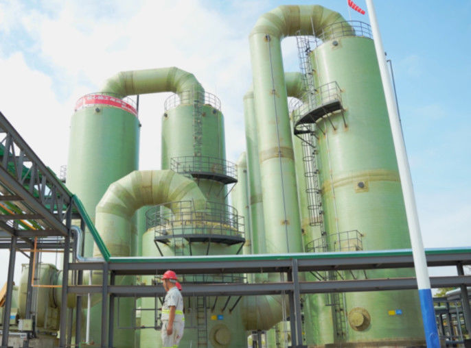 GRP FRP leggero Torre di estrazione del bromo meno manutenzione per la produzione di acqua di mare