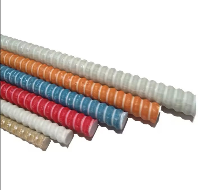 Barre di rinforzo in fibra di vetro resistenti alla corrosione lunghezza su misura